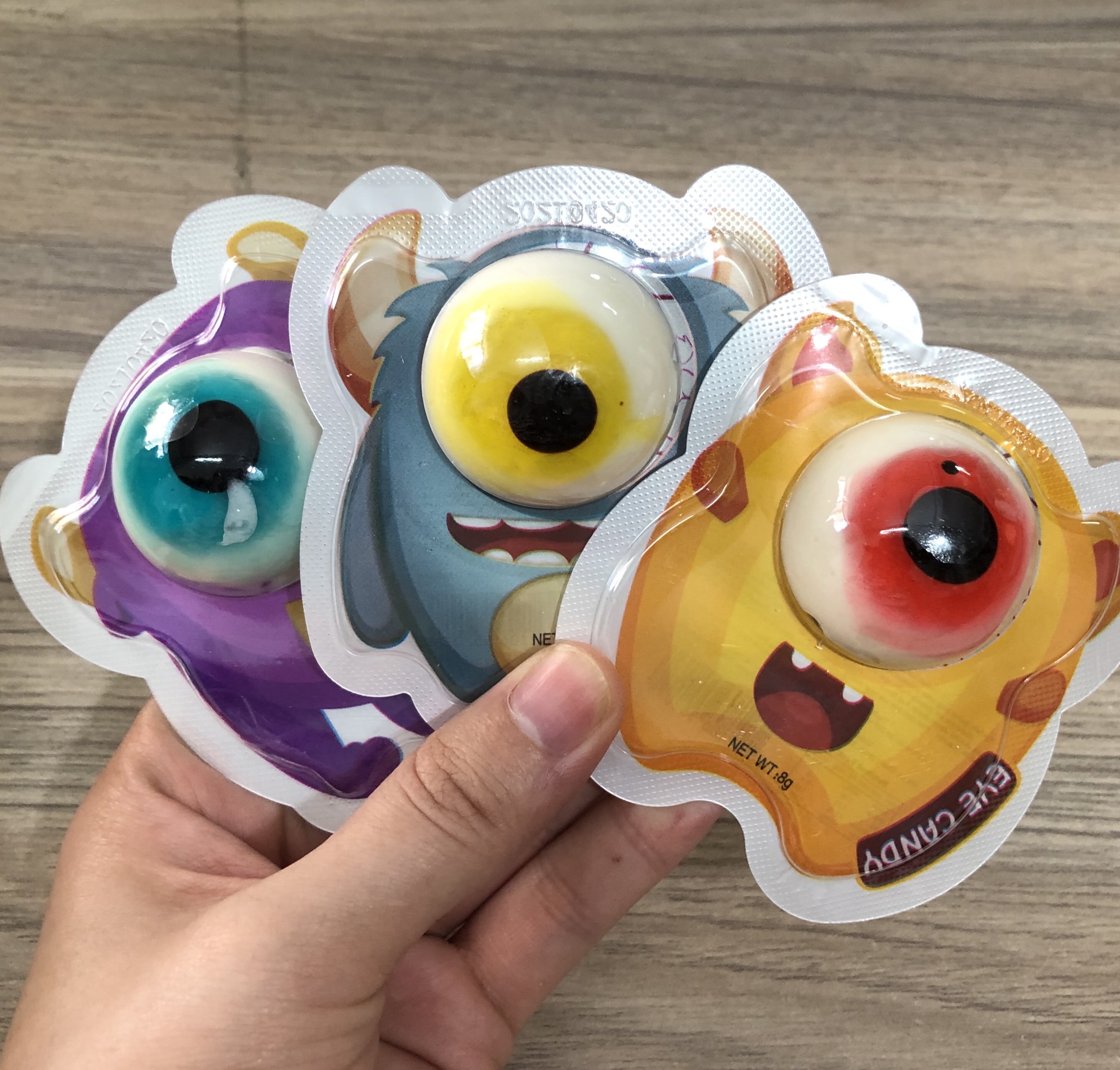 (Combo 3 viên) Kẹo Dẻo Con Mắt Eye Candy Funny Caslte