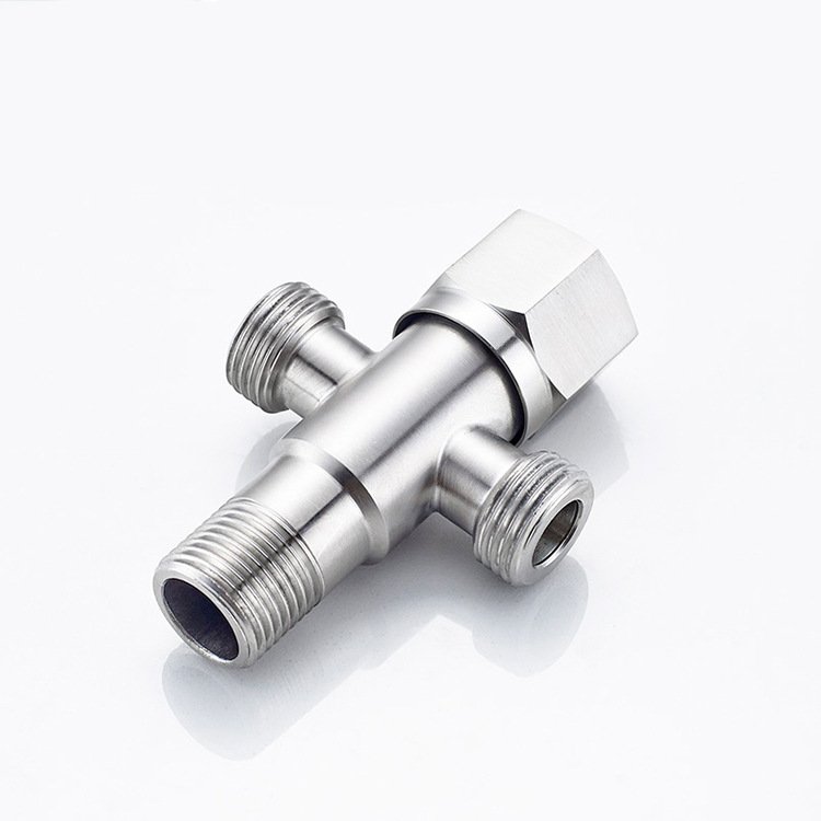 Van Tê cầu khoá, van chia nước 3 ngã inox 304