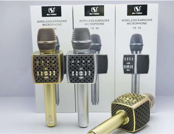 [Giảm Cực Sốc] Micro Karaoke,Micro Không Dây,Micro Karaoke Bluetooth,Mic  Livestream Micro Karaoke Bluetooth Cao Cấp Ys-95 Âm Bass Trầm Ấm-Mic Bắt Giọng Tốt,Hát Cực Hay Hiệu Ứng Âm Thanh Ngay Trên Mic,Lọc Âm Thanh,Lọc Tiếng Ồn Cực Chuẩn