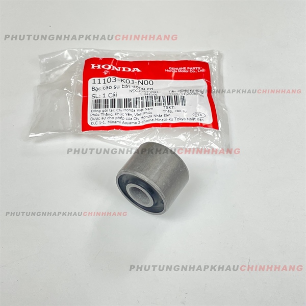 Bạc cao su treo máy vario click, pcx, adv, air blade chính hãng honda indo, ắc treo gắp sau 11103kvb930