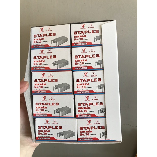 1 HỘP Kim bấm số 10 G*STAR (1 hộp 1000 kim)