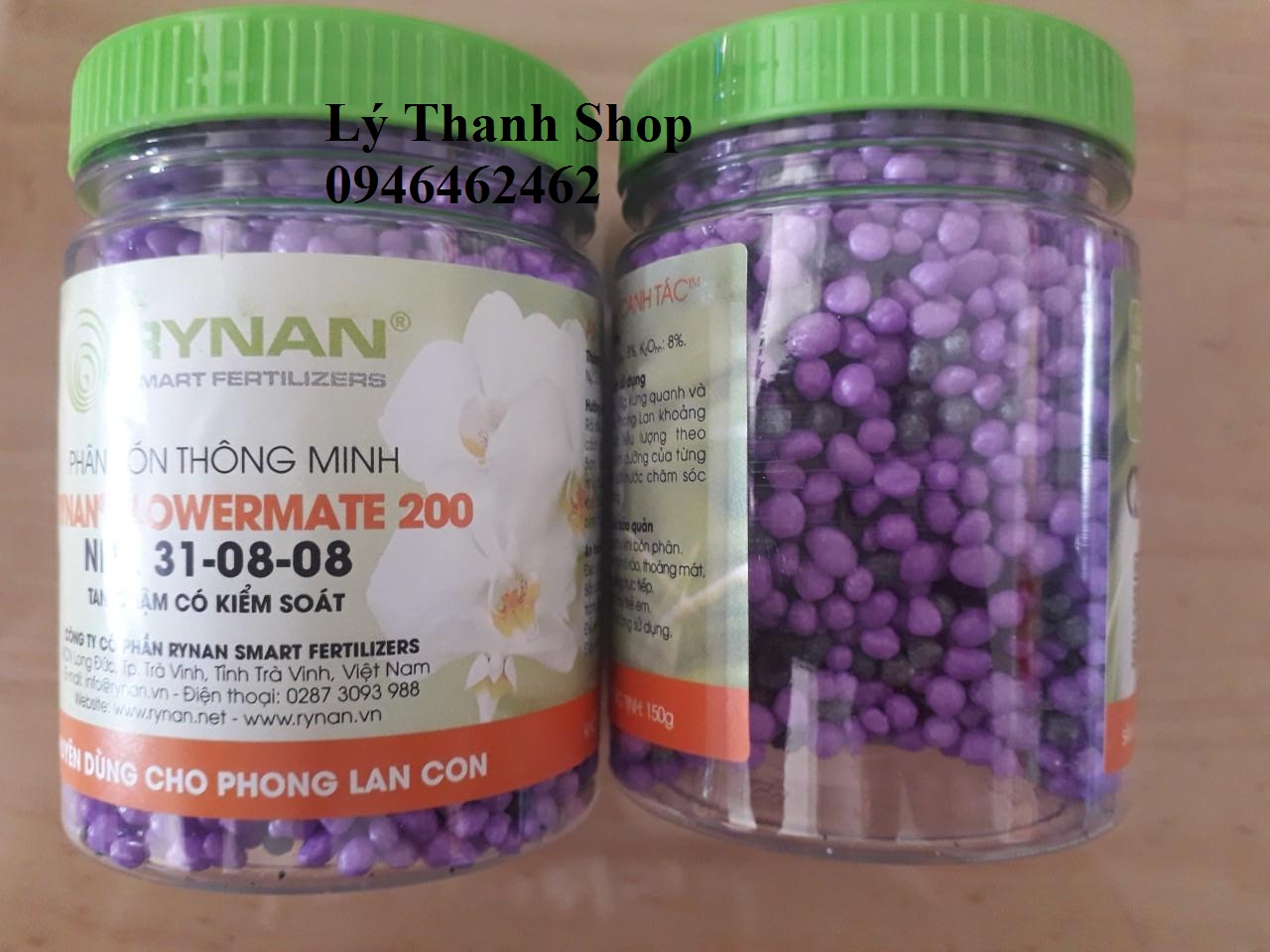 Phân bón chuyên dùng cho lan 31.08.08 150gr