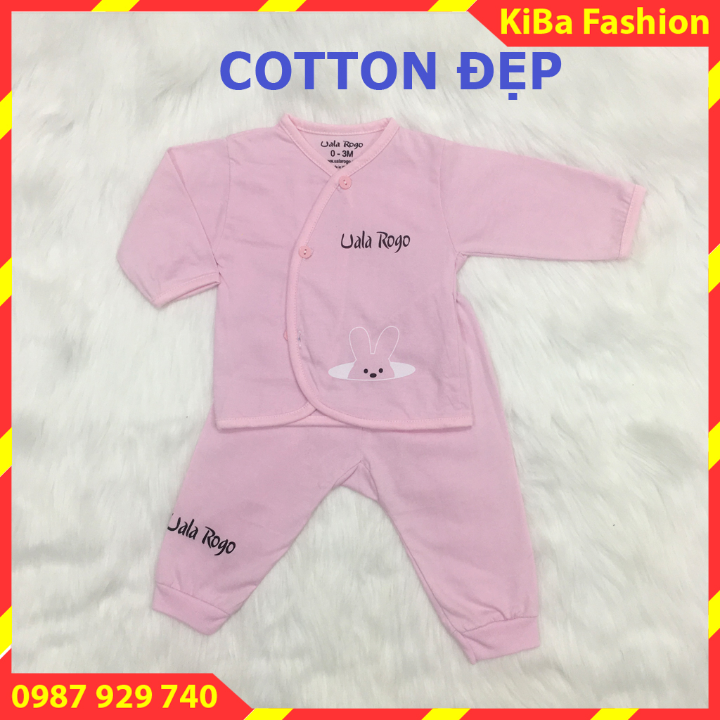 Bộ sơ sinh dài tay quần đáp đũng chất cotton 100% mềm mịn an toàn cho bé sơ sinh -  BSS - TK0270 / Bộ quần áo sơ sinh / bộ dài tay sơ sinh / quần áo dài sơ sinh