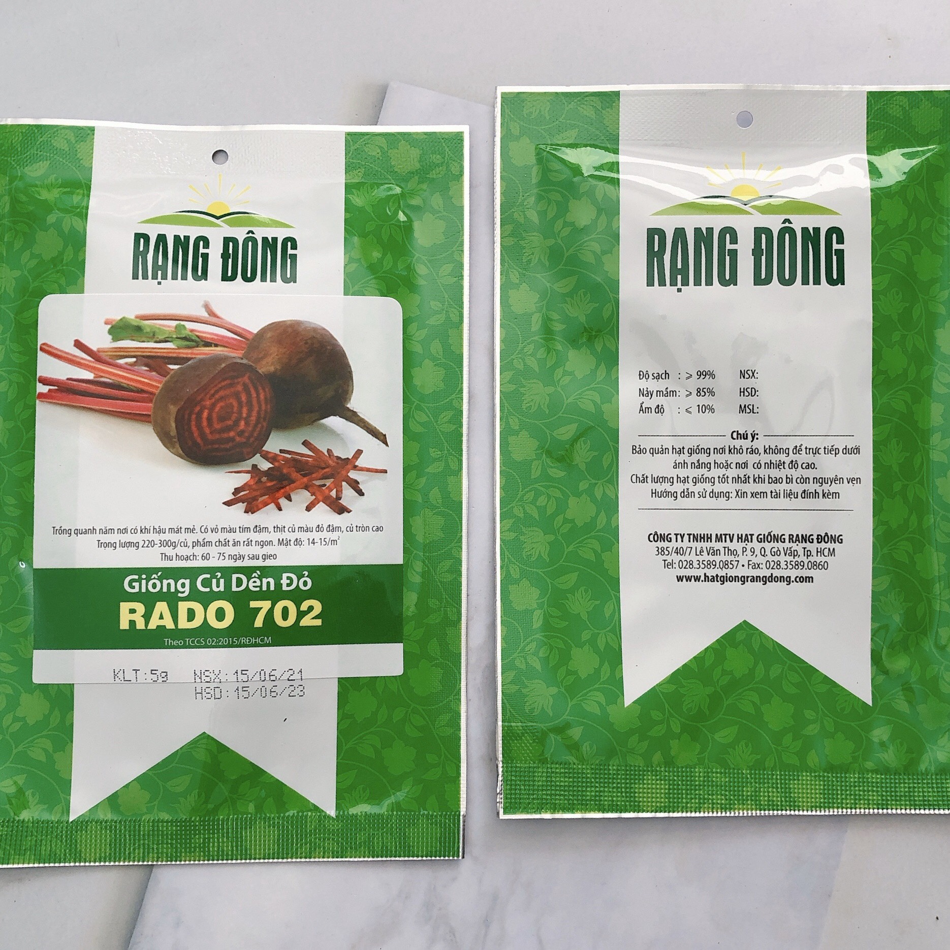 [HCM]Hạt giống RD Củ dền đỏ Rado 702 gói 5gr