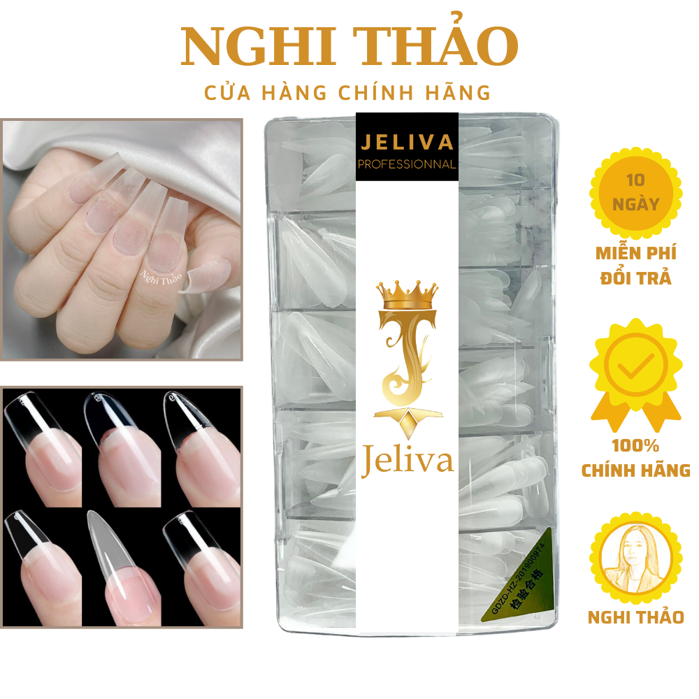 Móng úp tay nhám JELIVA  A hộp 500 móng