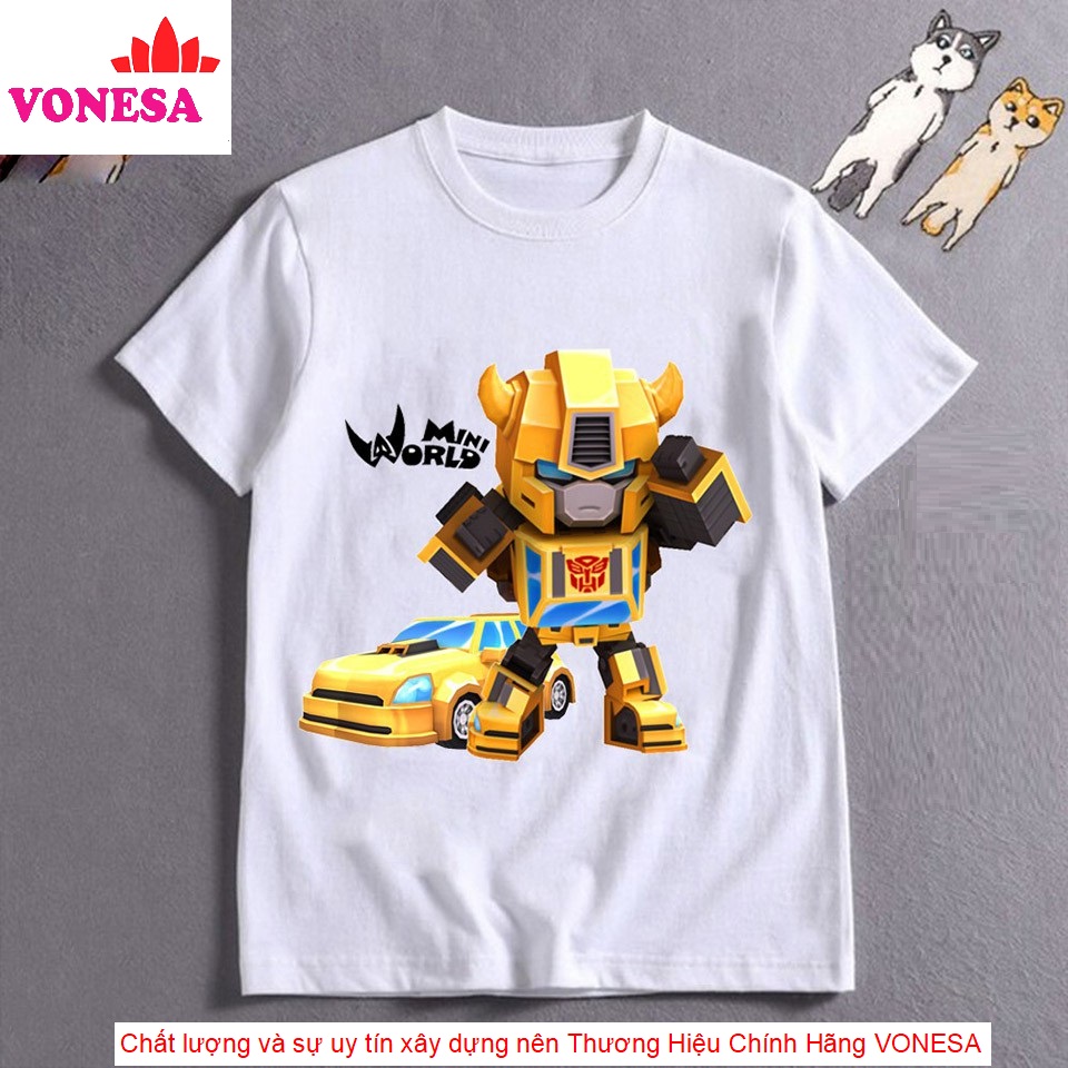 Áo thun skin robot mini world mc8 vonnesa