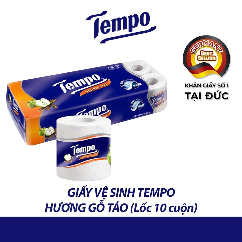 Tempo - Giấy Vệ Sinh Tempo (Lốc 10 cuộn)