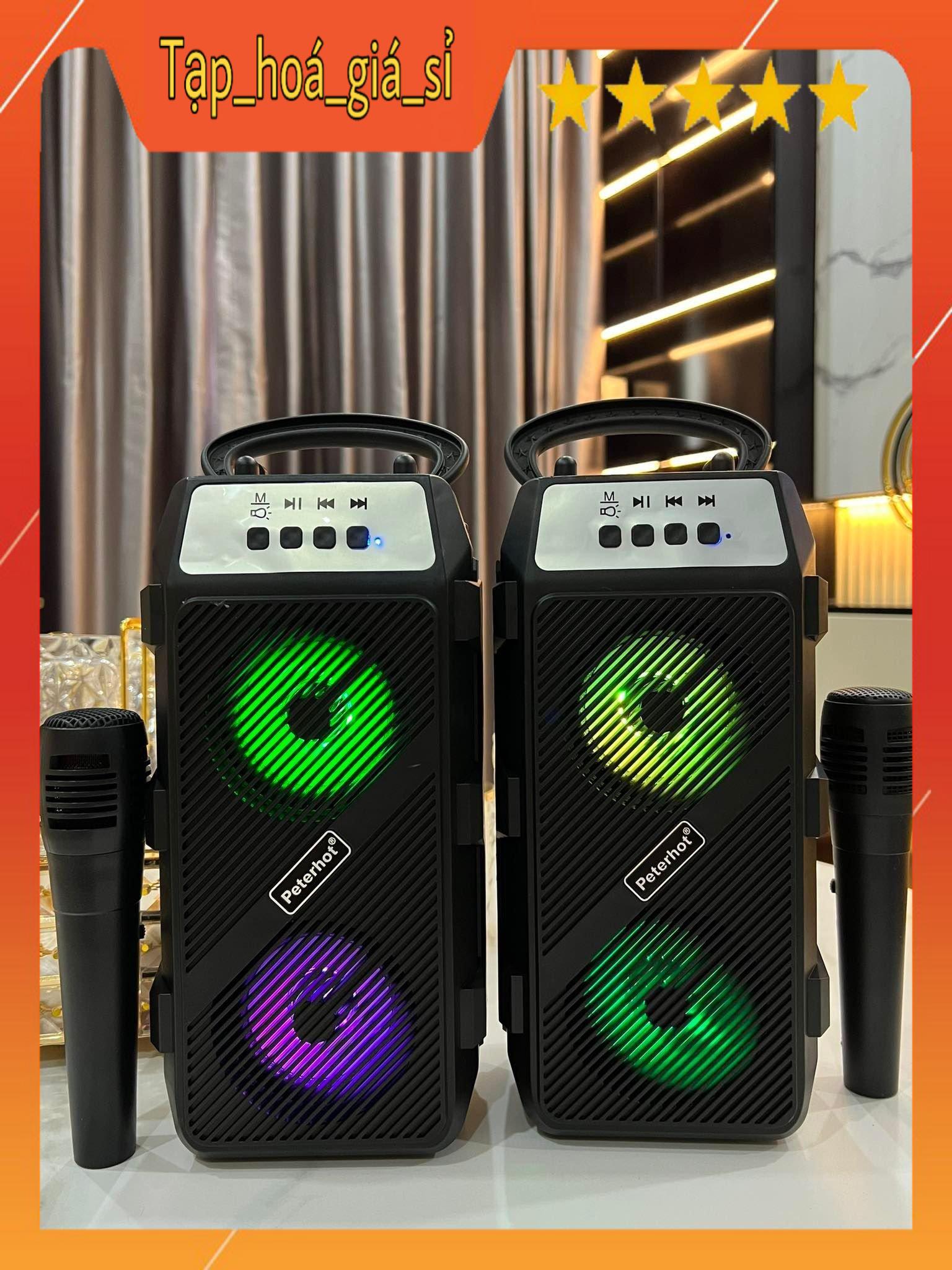 [Ảnh thật] Loa Bluetooth Karaoke Công Suất Cực Lớn, Loa Xach Tay Mini (kèm mic nhỏ gọn)