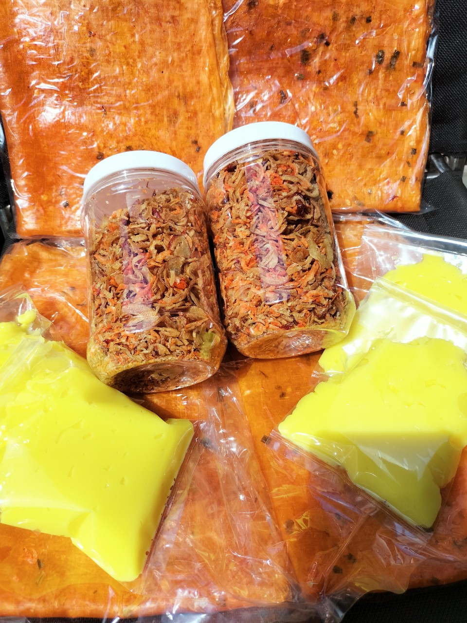 COMBO 450G BÁNH TRÁNG DẺO TÔM BƠ TÉP HÀNH PHI