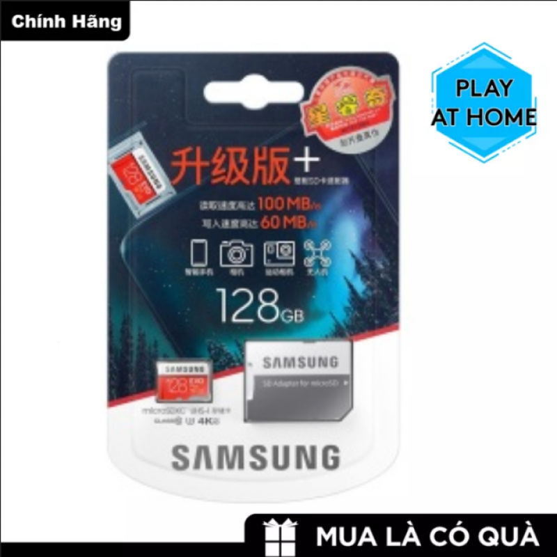 [ Hàng Mới ] Thẻ nhớ MicroSDXC Samsung Evo Plus 128GB U3 4K R100MB/s W60MB/s - Box Hoa - Hàng Chính Hãng