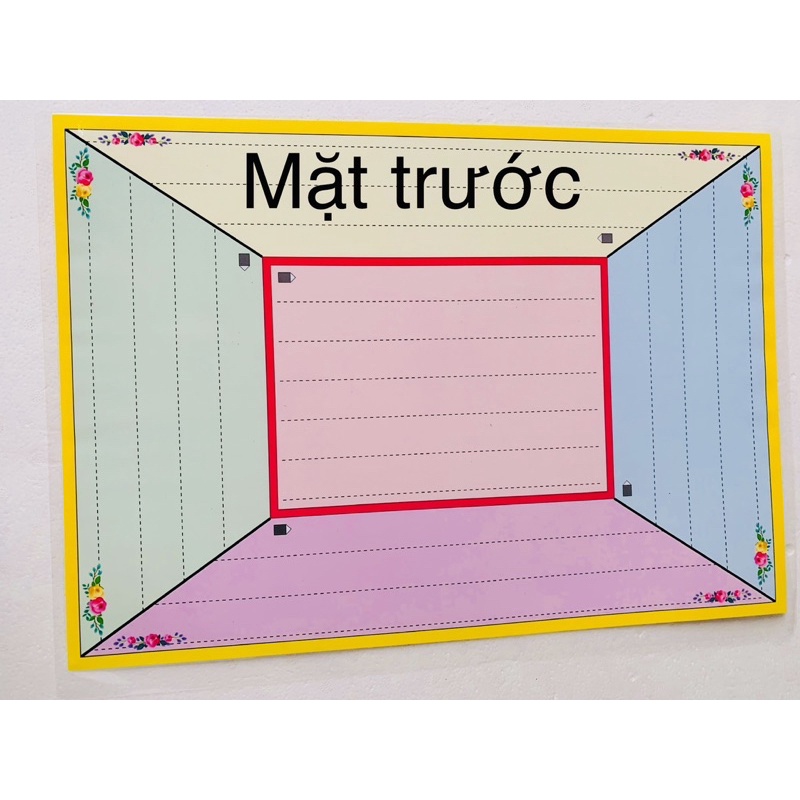 Bảng phụ, bảng khăn trải bàn 2 mặt A3 ép plastic