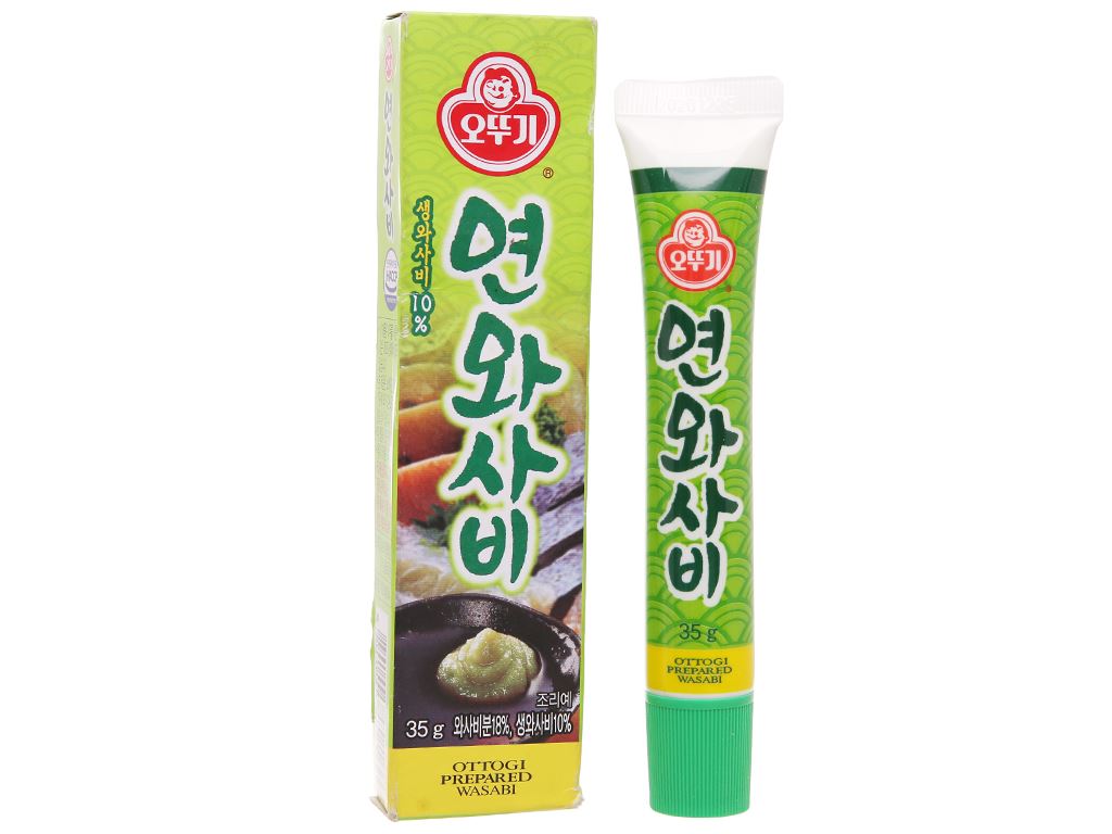 Mù tạt wasabi Ottogi tuýp 35g - Hàng nhập khẩu