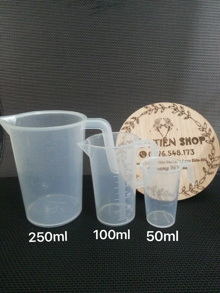 Ca nhựa chia vạch 50ml, 100ml, 250ml