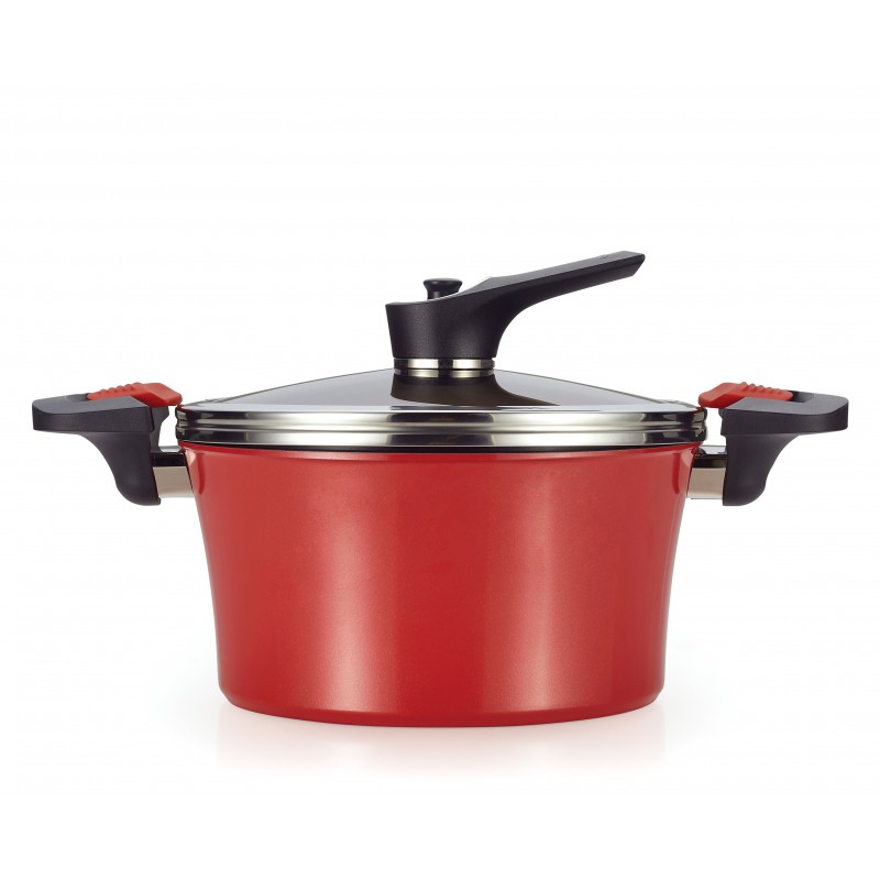 [HCM]Nồi áp suất chậm đáy từ happycall đỏ 46l ( 3003-1126)