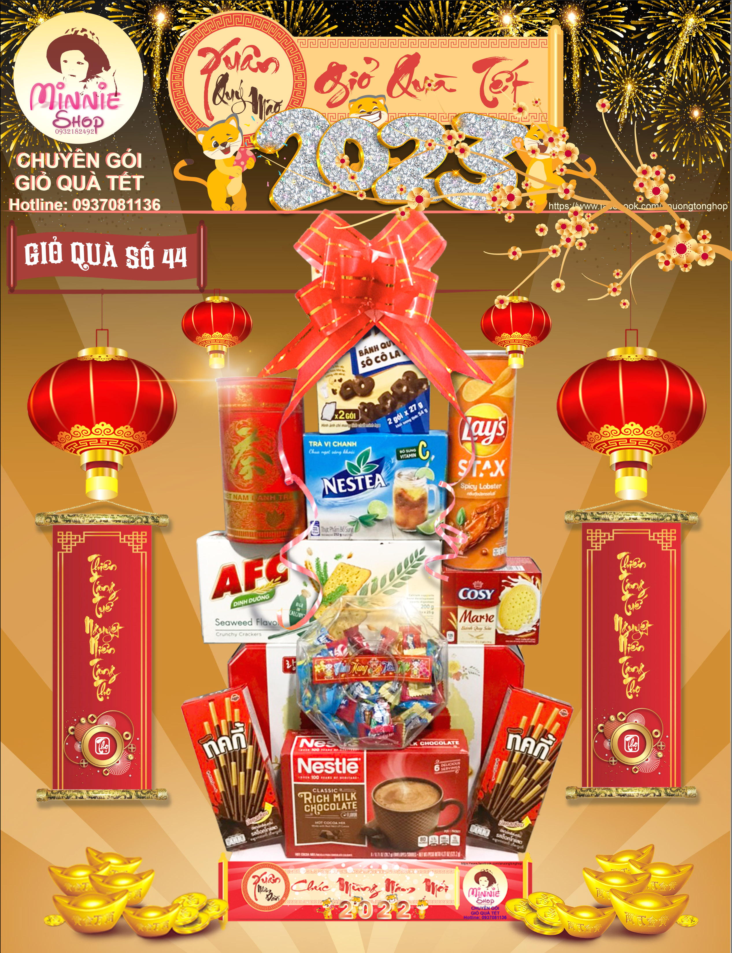 Giỏ Quà Tết 2024 - 3 Giỏ Giá 4xx (1) MS44,45,46 (MINNIE SHOP)