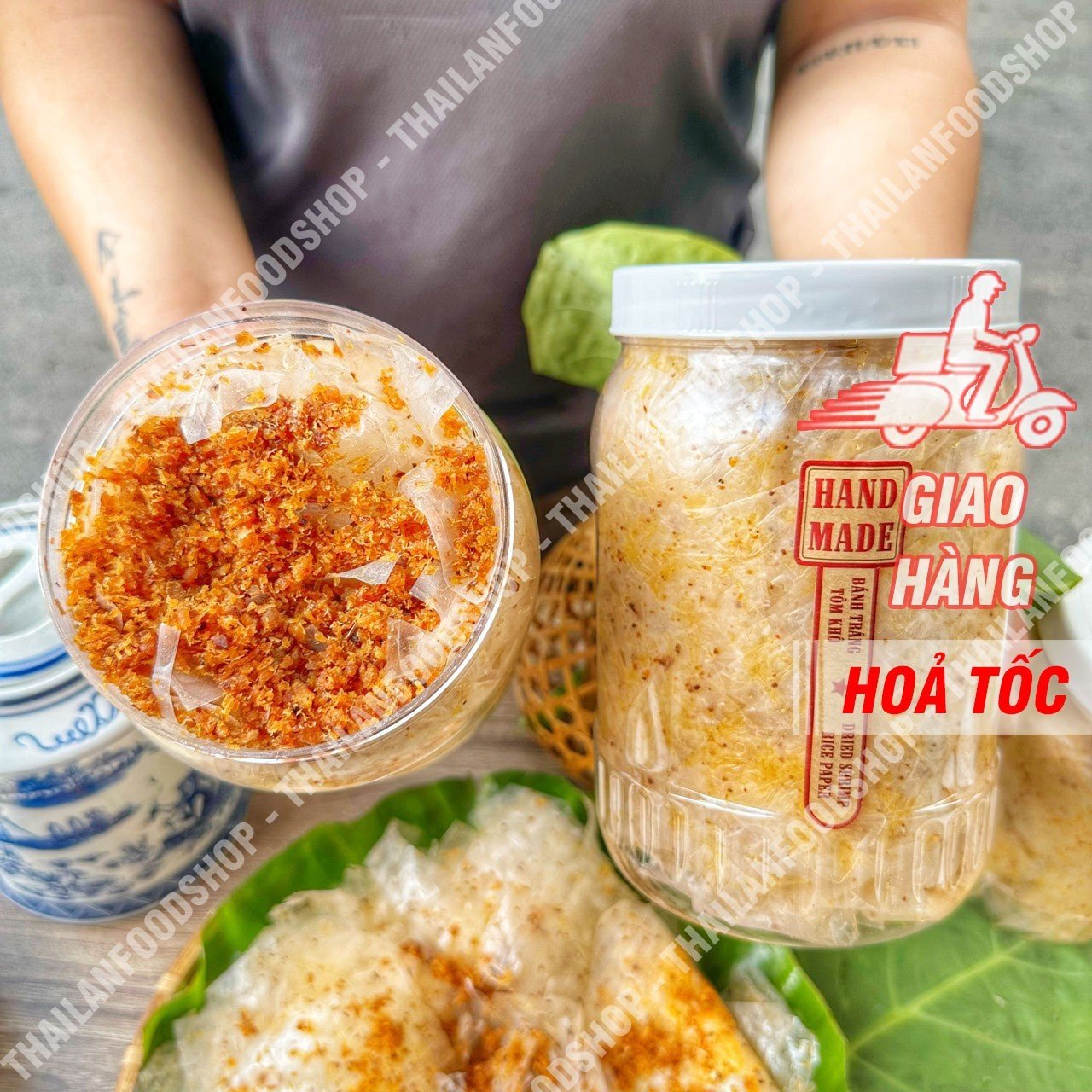 Bánh Tráng Tôm Cháy (100% tôm) Hộp 340gr - 360gr