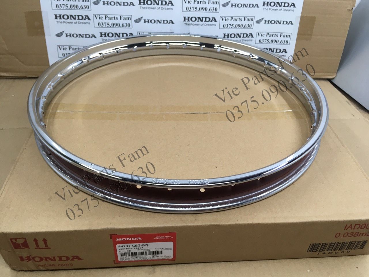 Niềng xe DREAM WAVE. Vành, hàng din Honda mới 100%