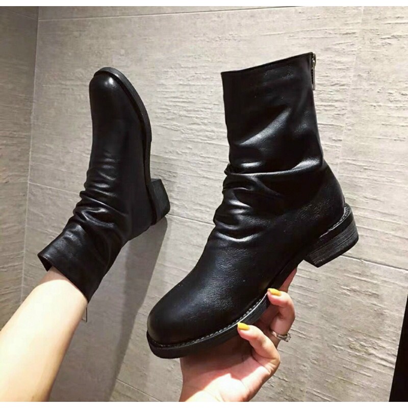 Bốt Nhăn Cao Cổ 3 Phân Kèm Ảnh Thật
