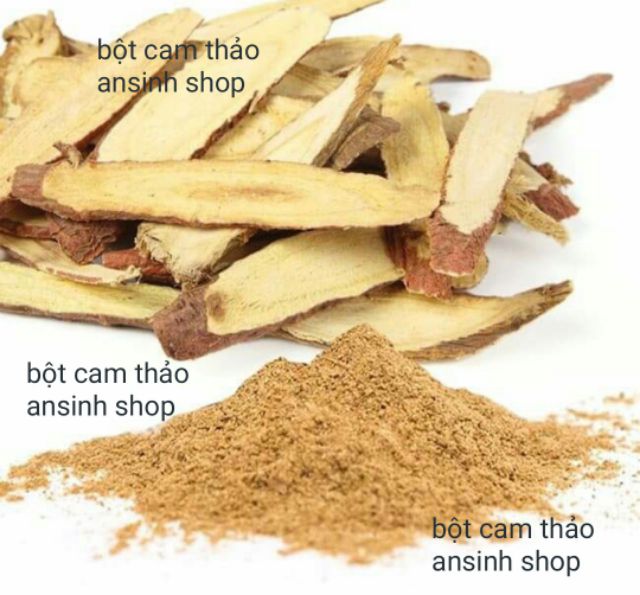 100g bột cam thảo  nguyên chất đắp mặt trắng da/mờ sạm nám