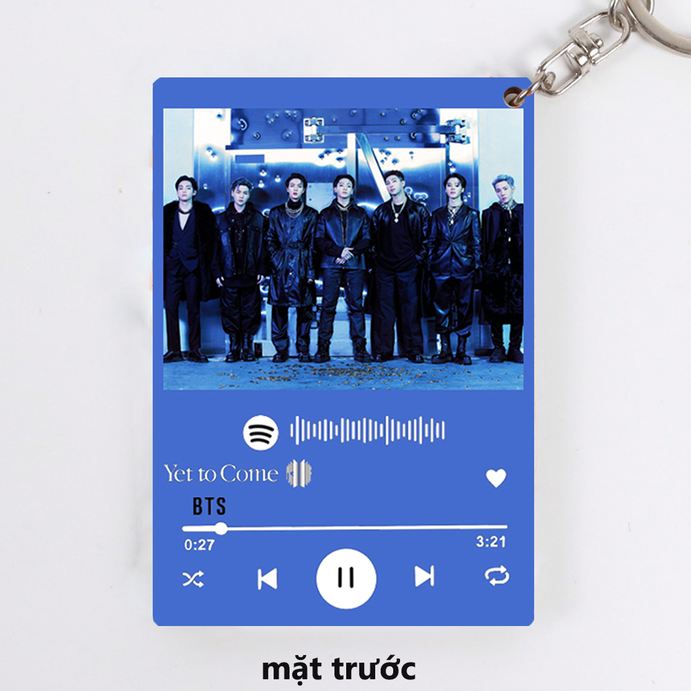 Móc khóa spotify BTS ( 2 mặt khác nhau)