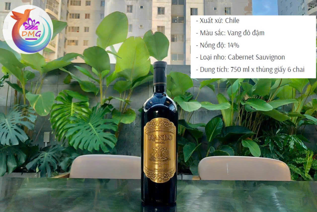 [NHẬP KHẨU] VANG ĐỎ (CHI LÊ) NANDO RESERVA - 750ML (14%) - DMG WINE