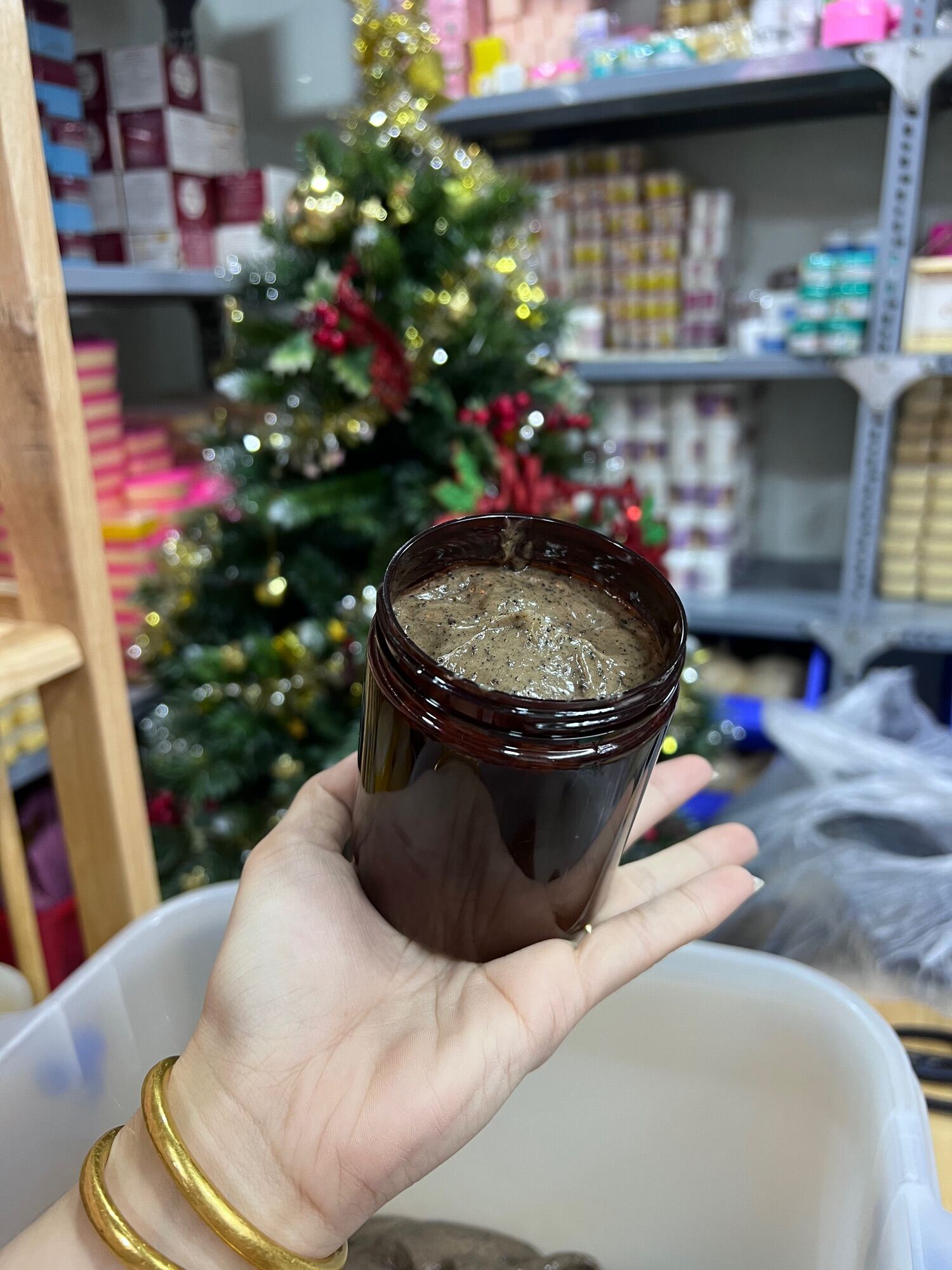 Lẻ hộp 500g tẩy tế bào cà phê sữa dừa