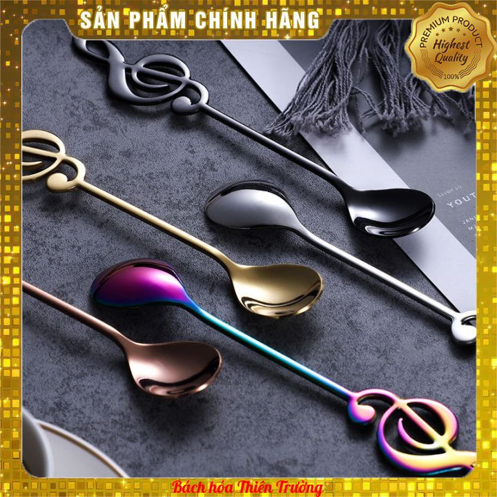 Thìa Cà Phê Nốt Nhạc Thép Không Gỉ Chất Lượng Cao