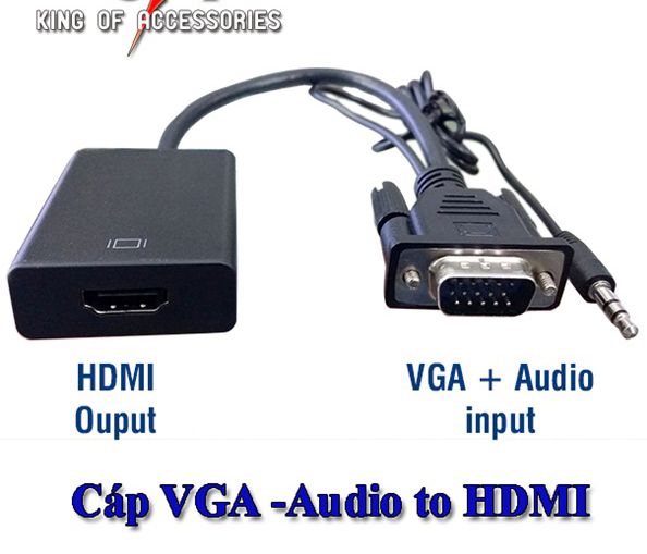 Vga to hdmi cable adapter box with audio-quality-vga to hdmi vga to hdmi cable