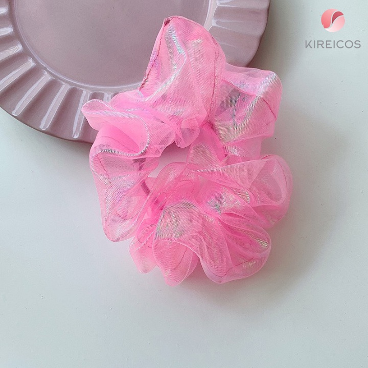 [HCM]Cột Tóc Bèo Scrunchies vải von Dạ Quang Size Nhỏ