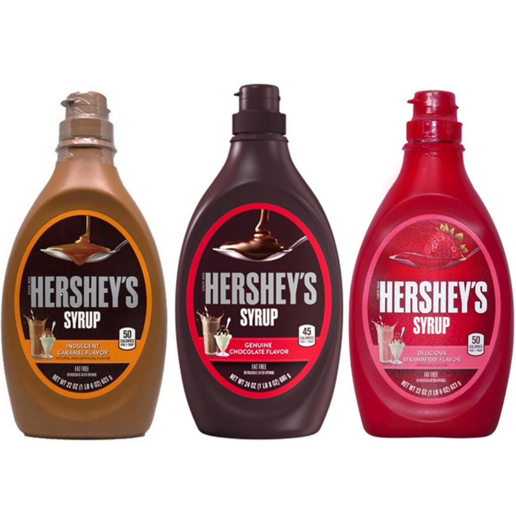 Sốt Socola Syrup Hershey's Genuine Chocolate Flavor chai 680g hershey, hersheys