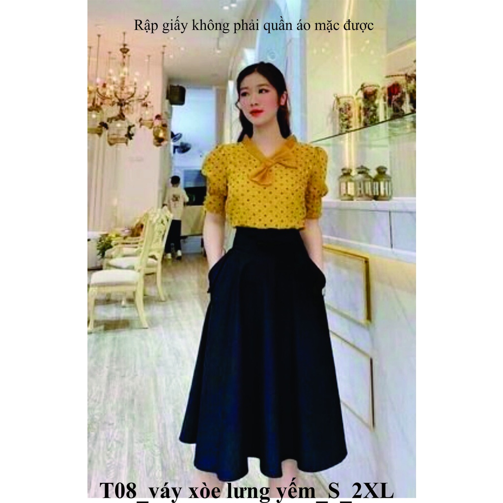 Rập giấy chân váy mã T08 (BẢN VẼ)