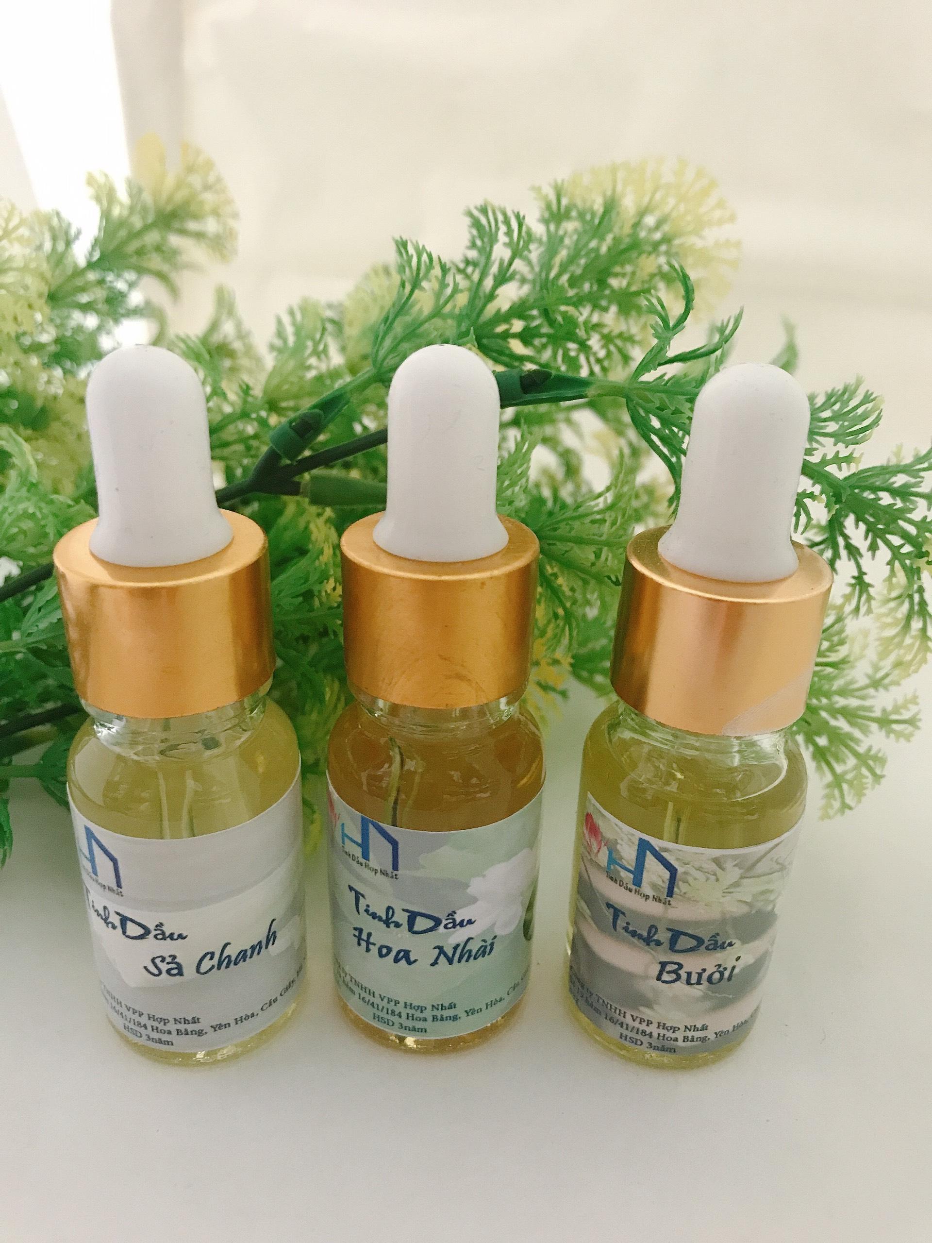 Combo 3 lọ tinh dầu thơm Cafe - Quế - Bưởi lọ 10ml