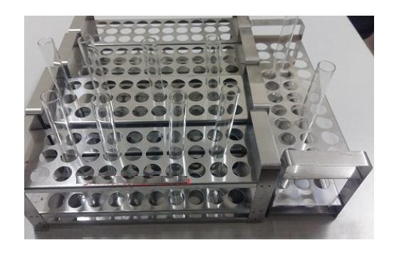 Giá để ống nghiệm Inox (phi 18)