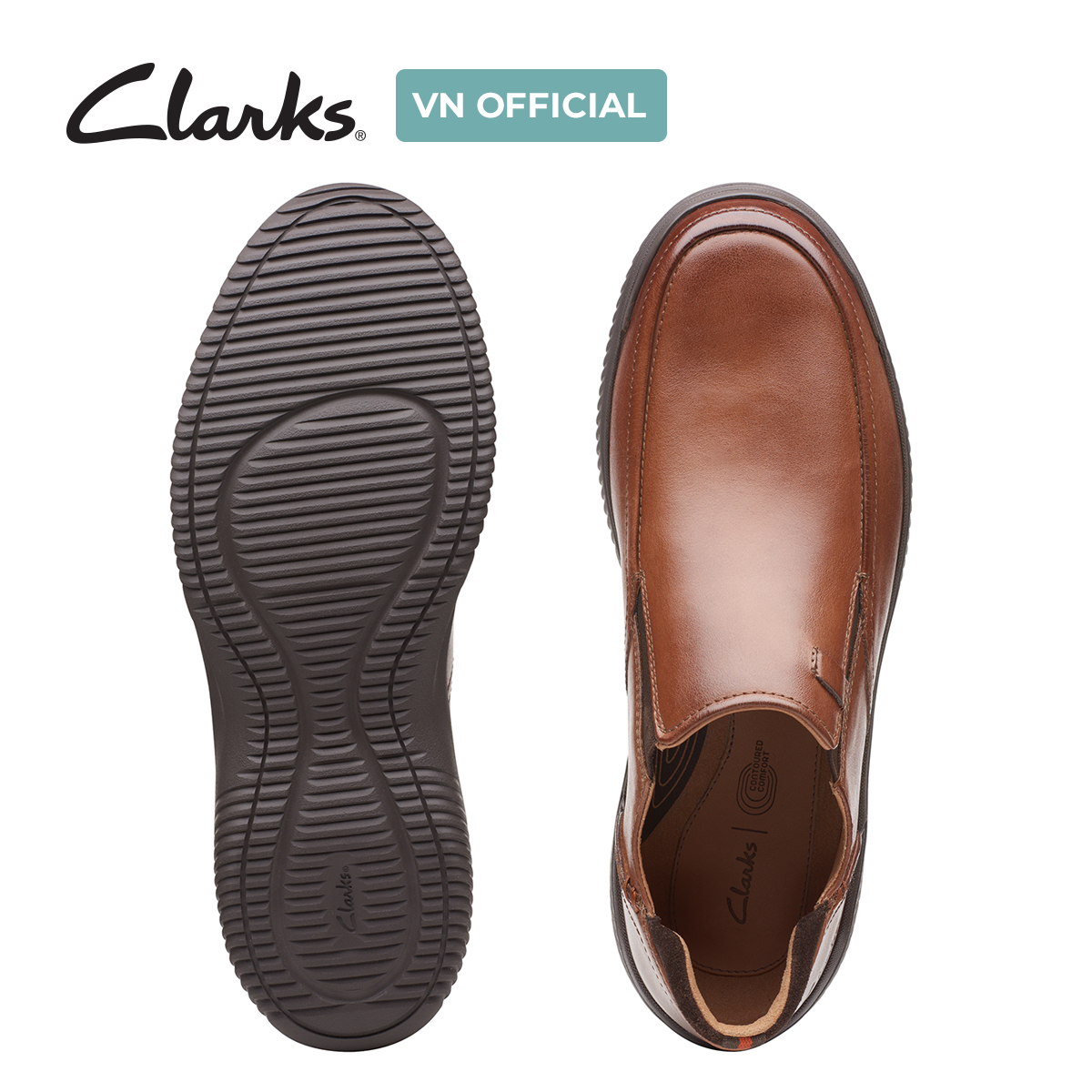 Giày Lười Da Nam Clarks - Donaway Step