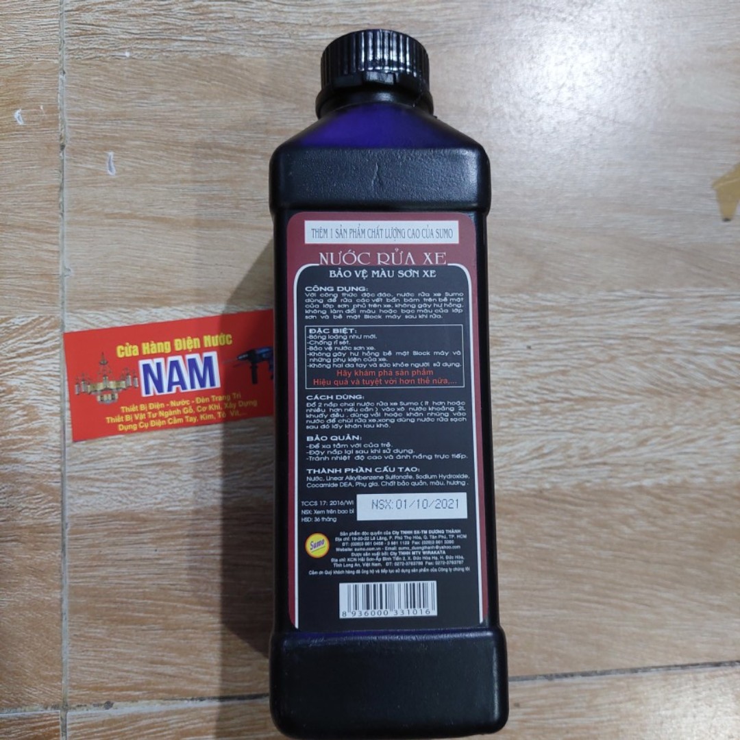 [HCM]Nước rửa xe cao cấp SUMO Wash & Wax 1 Lít