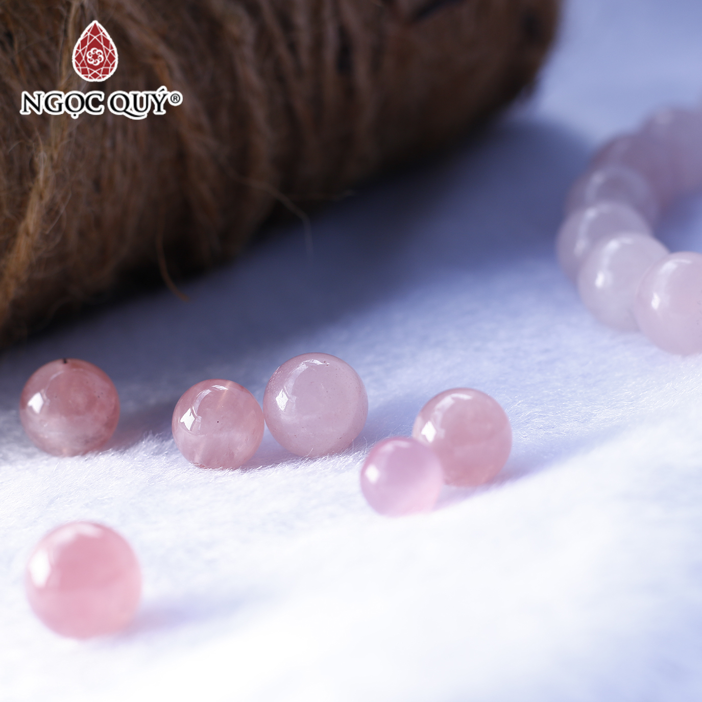 Hạt lẻ đá thạch anh hồng mệnh hỏa. thổ - Ngọc Quý Gemstones
