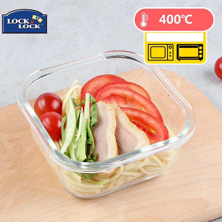 Thố thủy tinh vuông Lock&Lock LLG214 500ml