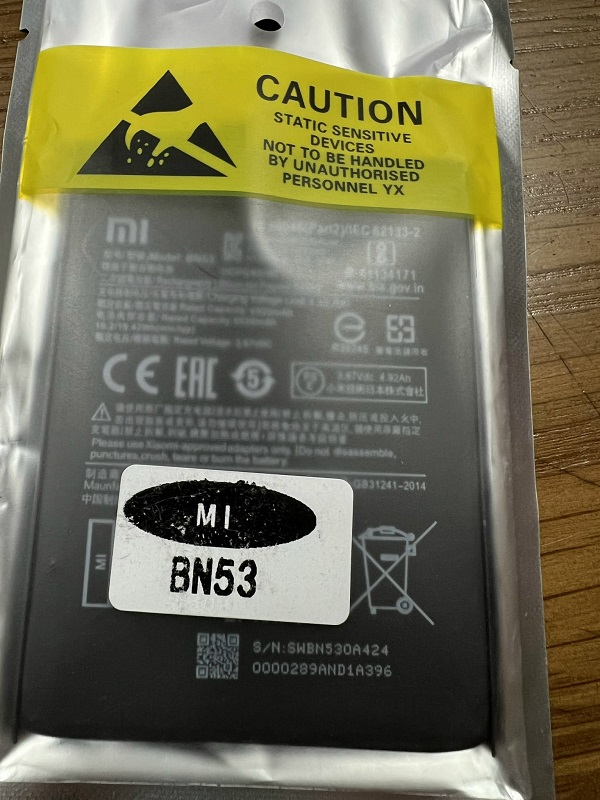 Pin điện thoại Xiaomi BN53 Redmi Note 9 Pro