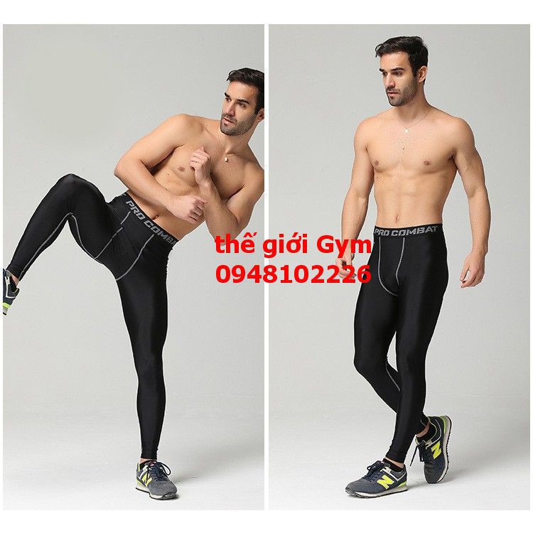 (Video) Quần legging nam xịn PRO COMBAT hot hit (size M-XXXL)