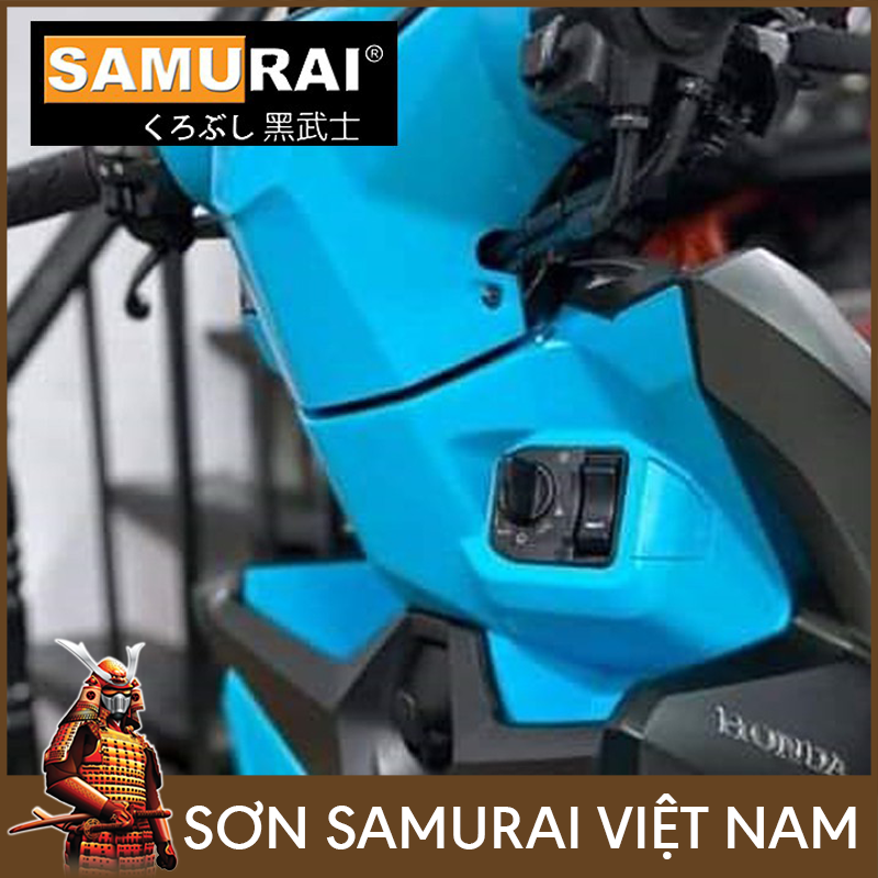 Chai sơn samurai xanh nitron 322