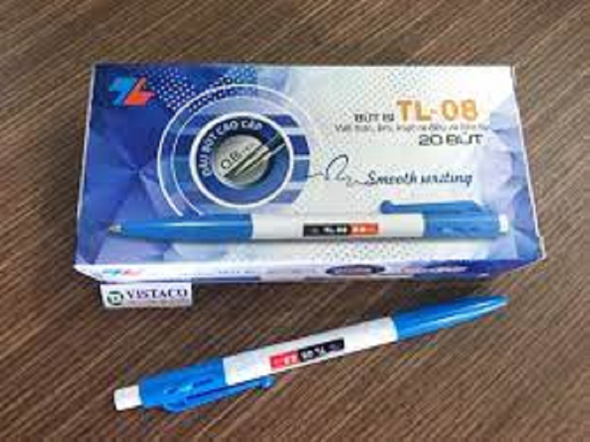 Hộp 20 cây Bút Bi Thiên Long TL-08,ngòi 0.7mm mực xanh/đỏ/đen