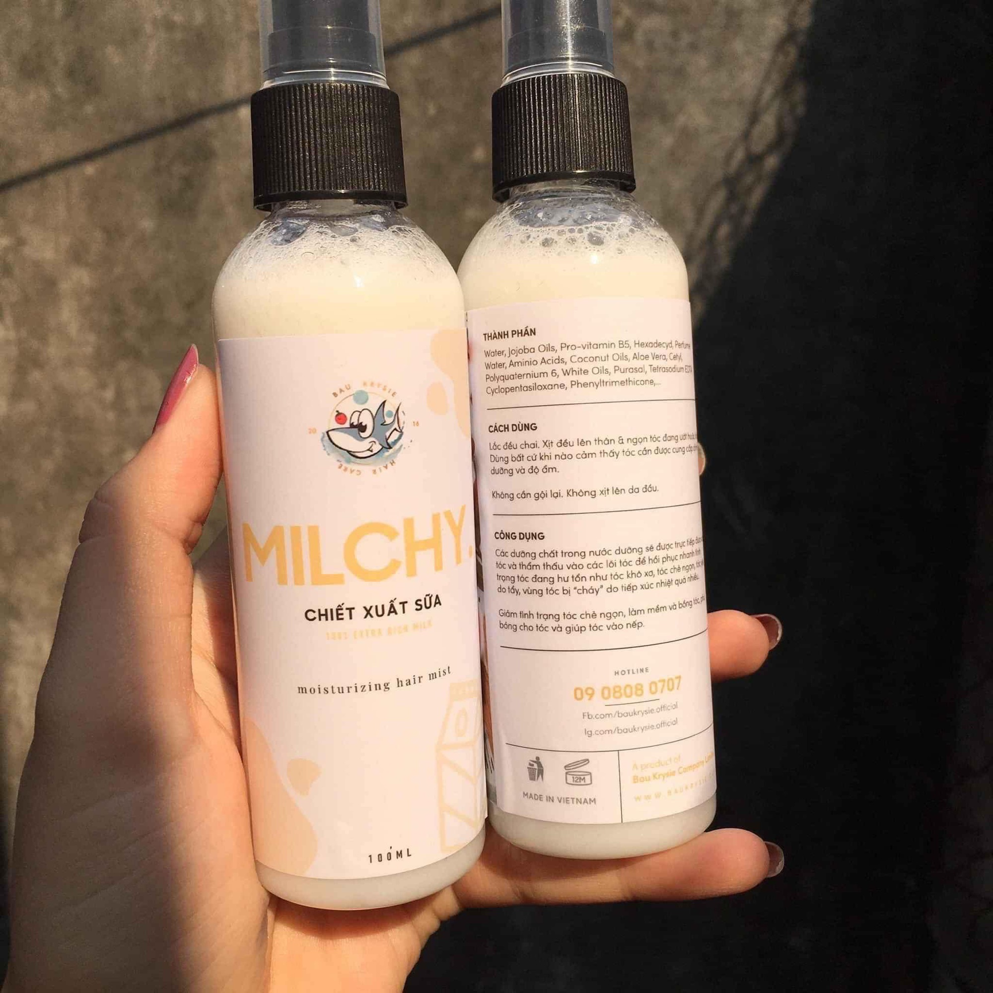 [HCM]Xịt dưỡng Váng Sữa Milchy BAUKRYSIE ??cột tóc hoa cúc