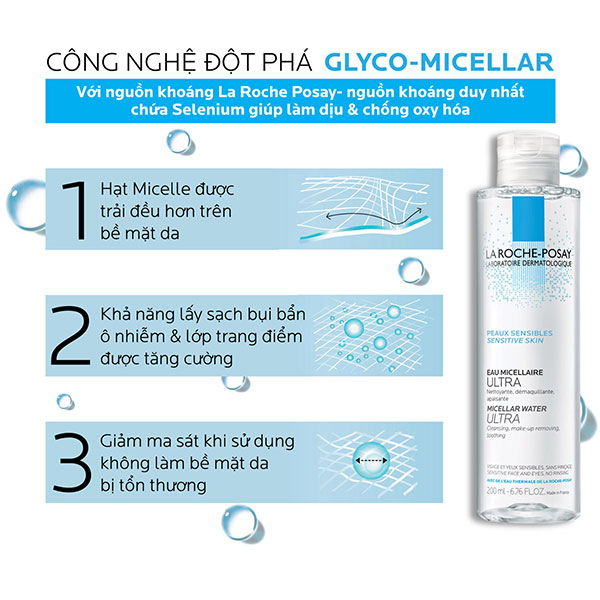 Nước tẩy trang LaRoche Posay Micellar Water 400ml