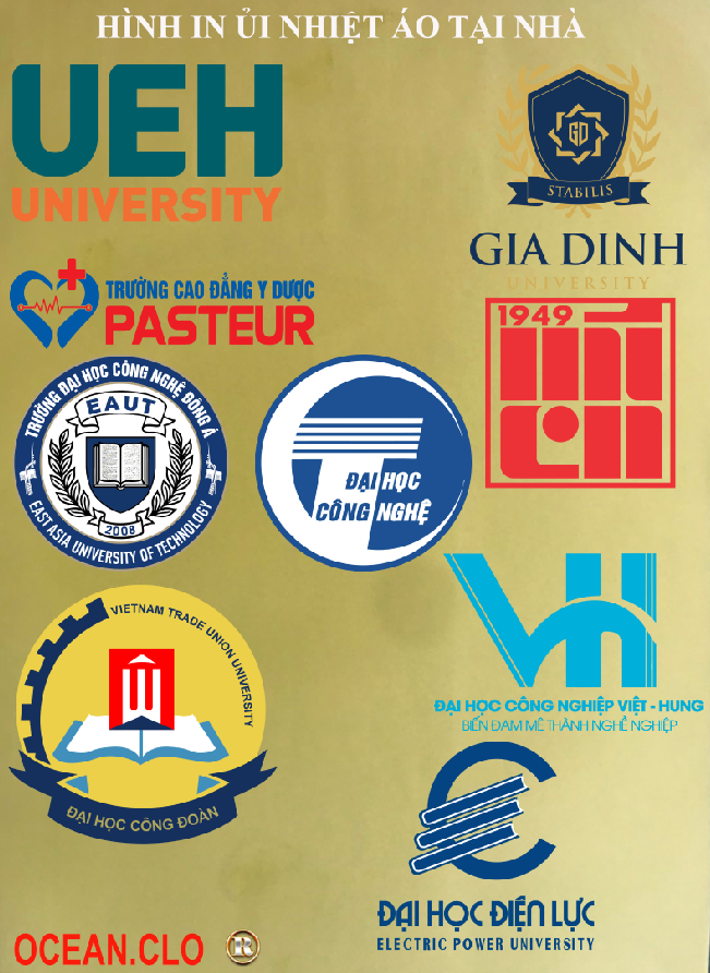 Logo các trường Đại Học, Cao Đẳng, Học Viện  Hình in  áo trực tiếp tại nhà đẹp,chất lượng,bám dính cao,không bong chóc khi giặt[IN LOGO ĐỒNG PHỤC TRƯỜNG HỌC 63 TỈNH THÀNH INBOX-NHẮN TIN QUA SHOP]-MAJESTIC.CLO-LUCK