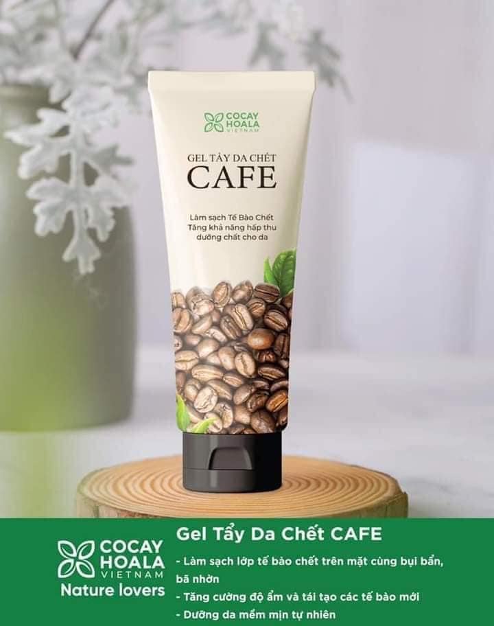 Gel tẩy da chết cafe.