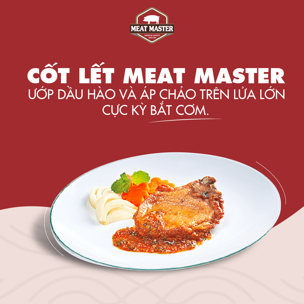 Combo Thịt Heo tiết kiệm Thịt xay - Cốt lết Meat Master ( 400 G ) - Thịt mát ngon ngọt thịt, mềm mọng -