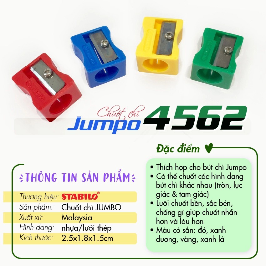 Chuốt bút chì STABILO Jumbo 4562