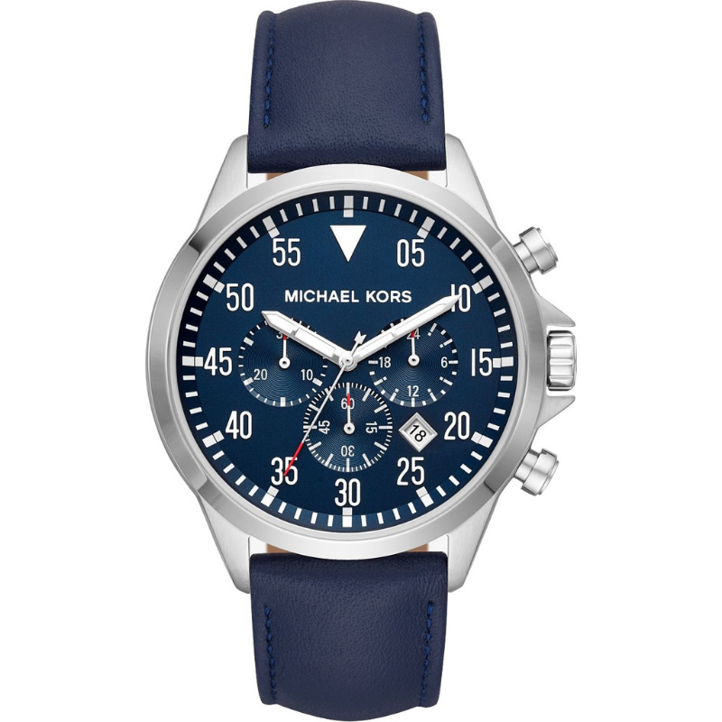 Đồng watch male leather strap Michael Ko R$ MK8617 size 42mm, watches men water resistant, đồng luxury Men-shop Kiwi