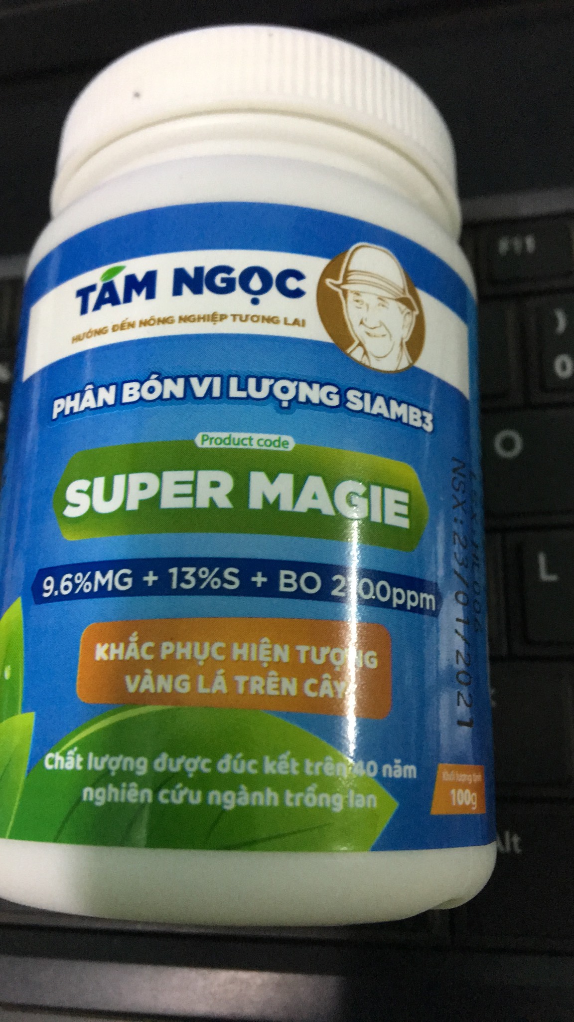 Phân bón Super Magie Nitrat - Super Magnisal lọ 100g