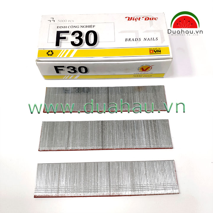 [1 Hộp] Đinh thẳng F30 dùng cho bắn máy - hộp Vàng